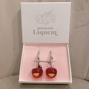 Murakami x Liquem Cherry Earrings NWT